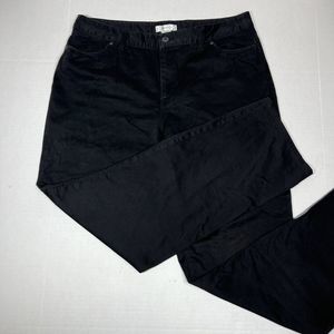 Dress Barn Black Pants Women’s Dress Slacks Straight Leg Cotton Blend Stretch 12